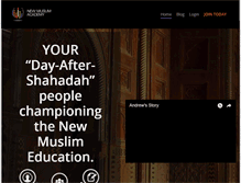 Tablet Screenshot of newmuslimacademy.org